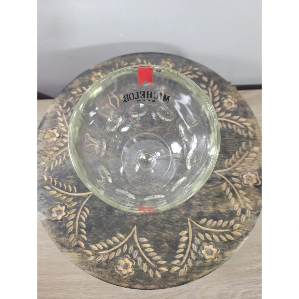 MICHELOB Dimple Thumb Print  Goblet‎ Beer Glass